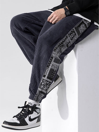 Dennis - Paisley Panel Pants | By Mason & Reed London