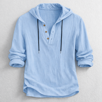 Tiernan - Relaxed Utility Hoodie Shirt | By Mason & Reed London