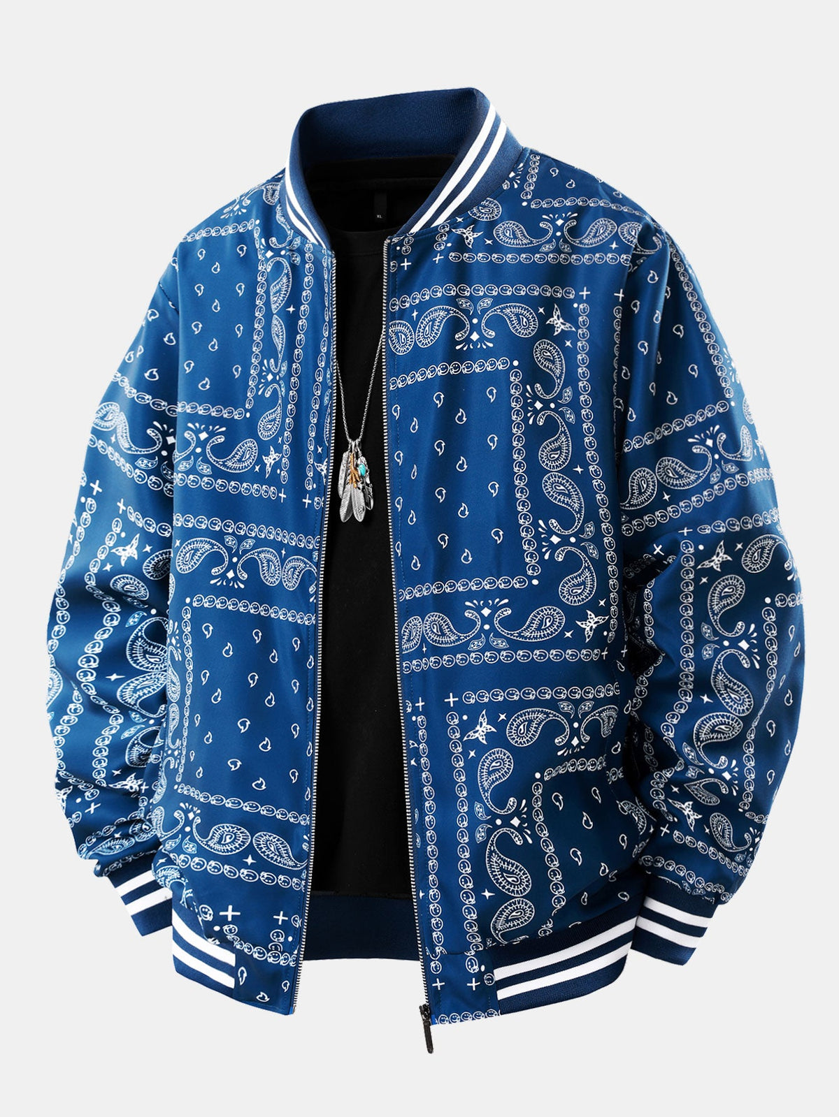 Kevin - Vintage Paisley Baseball Jacket | By Mason & Reed London