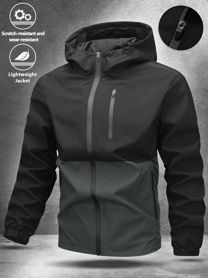Darren - Colour Block Hooded Jacket | By Mason & Reed London