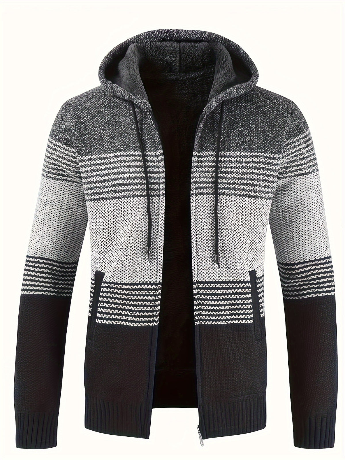 Abel - Vintage Striped Hooded Cardigan | By Mason & Reed London