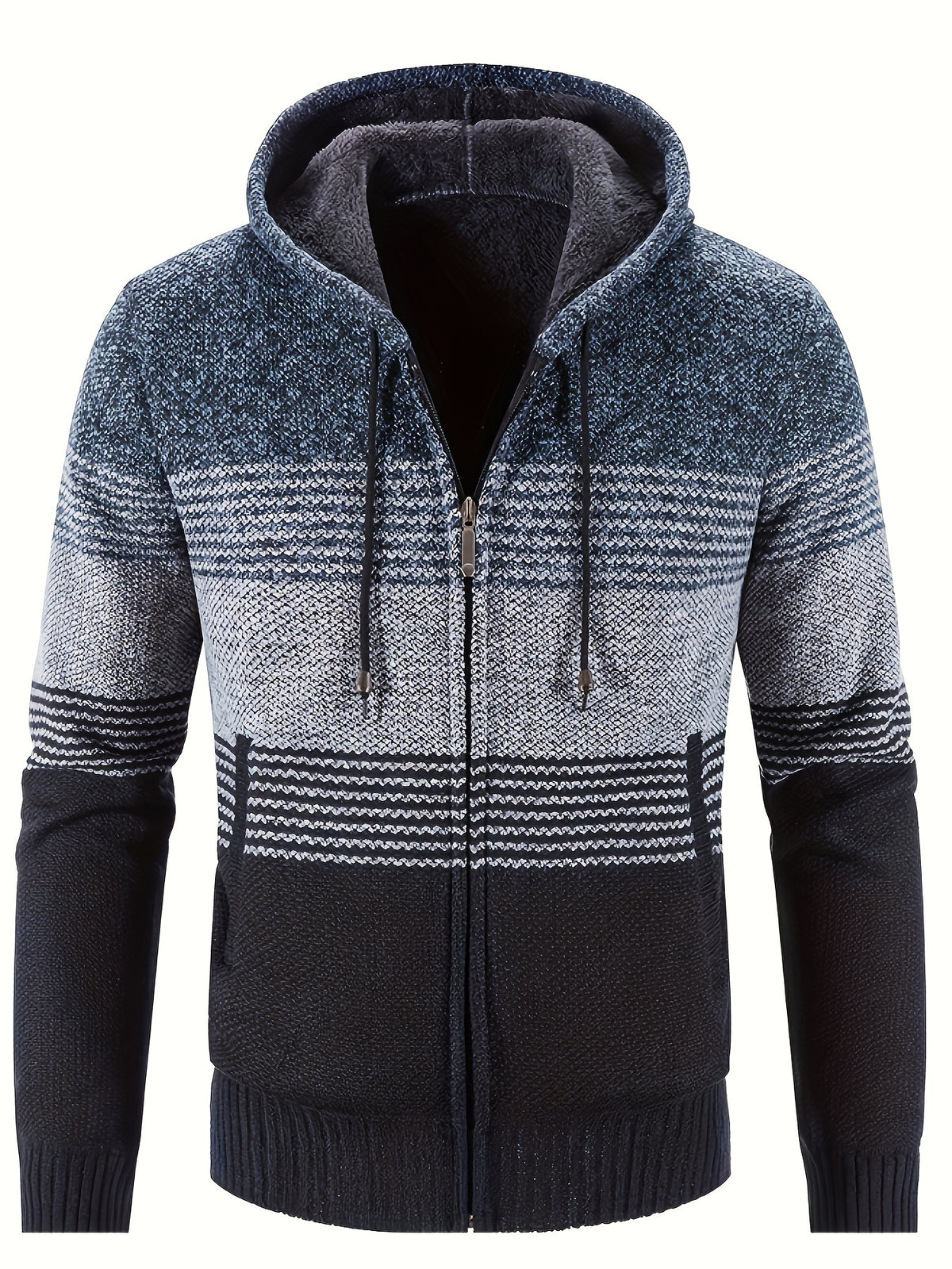 Abel - Vintage Striped Hooded Cardigan | By Mason & Reed London