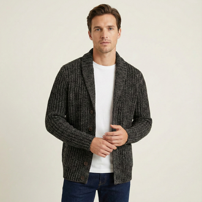 Gavin - Refined Collar Cardigan | By Mason & Reed London