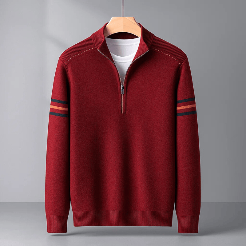 Jay  - Modern Half-Zip Sweater | By Mason & Reed London