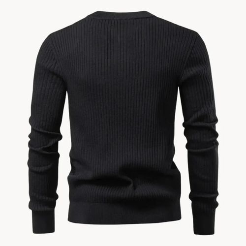Antoine - Modern Crew Neck Textured Sweater | By Julian & Claire Toronto