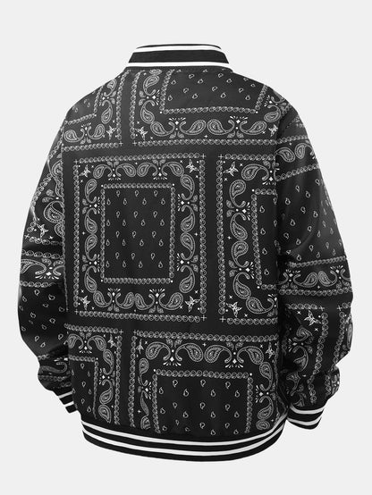 Kevin - Vintage Paisley Baseball Jacket | By Mason & Reed London