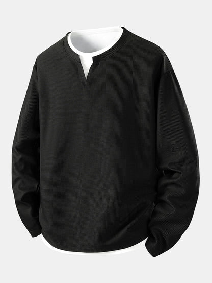 Daniel - Layered Long Sleeve T-Shirt | By Mason & Reed London