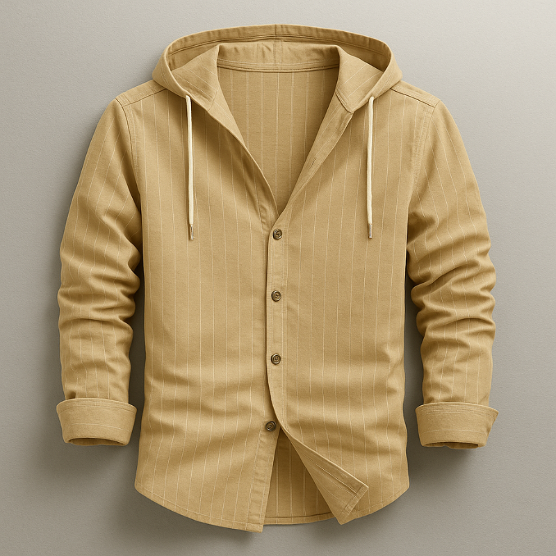 Harlan - Relaxed Fit Hoodie Shirt | By Mason & Reed London