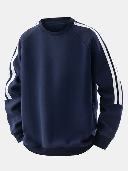 Wayne - Vintage Stripe Crewneck Sweatshirt | By Mason & Reed London