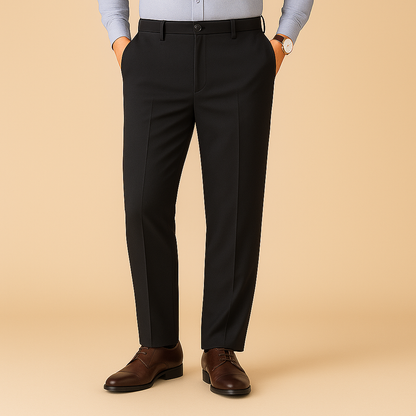 Felix - Stretchy Fit Pleated Suit Pants | By Mason & Reed London