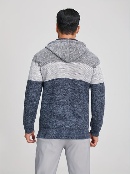 Clinton - Colour Block Hooded Jacket | By Mason & Reed London
