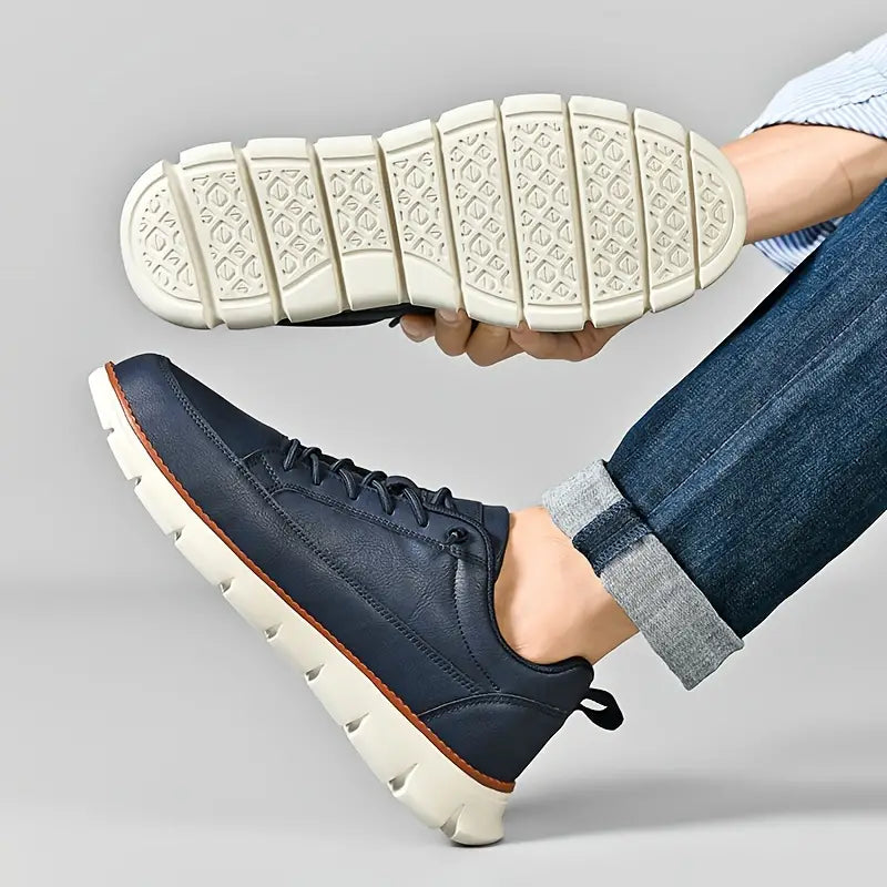 Bruce - Lace-Up Platform Walking Shoes | By Mason & Reed London