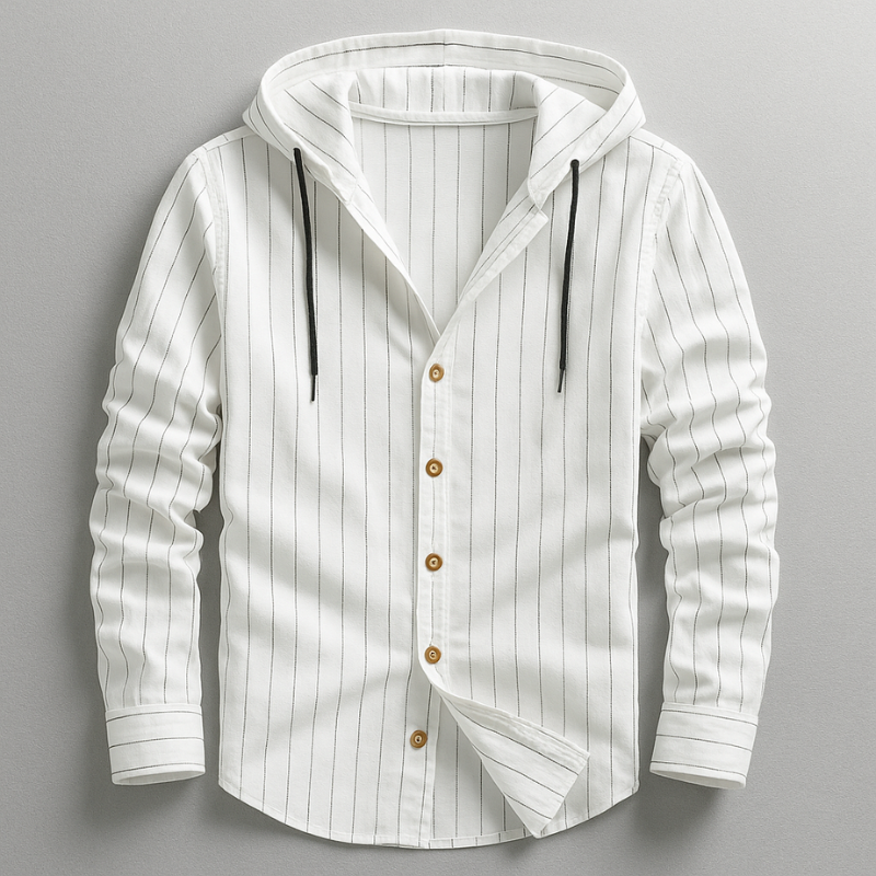 Harlan - Relaxed Fit Hoodie Shirt | By Mason & Reed London