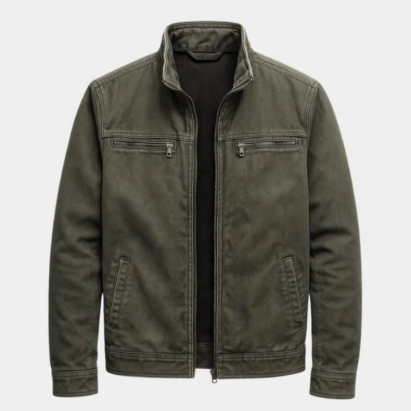 Kyle - Vintage Zip Utility Jacket | By Mason & Reed London