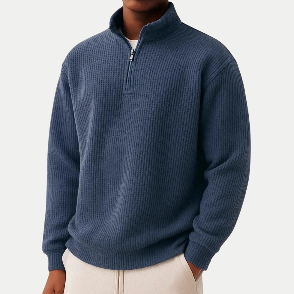Chase - Zip Sweater | By Mason & Reed London