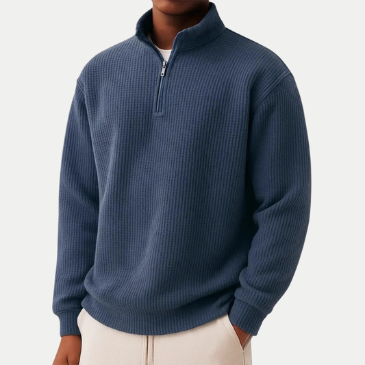 Chase - Zip Sweater | By Mason & Reed London