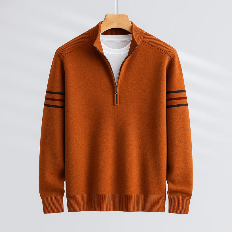 Jay  - Modern Half-Zip Sweater | By Mason & Reed London