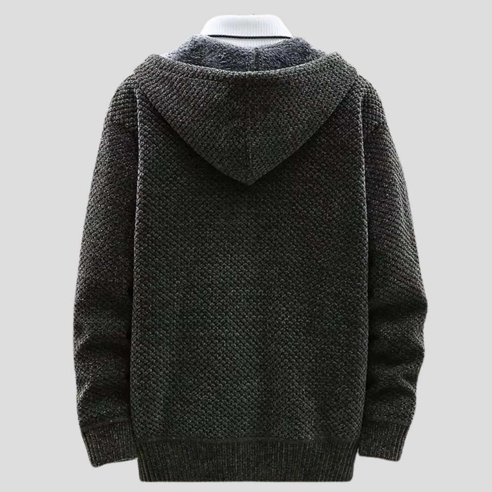 Troy - Modern Comfort Knit Zip Hoodie | By Mason & Reed London