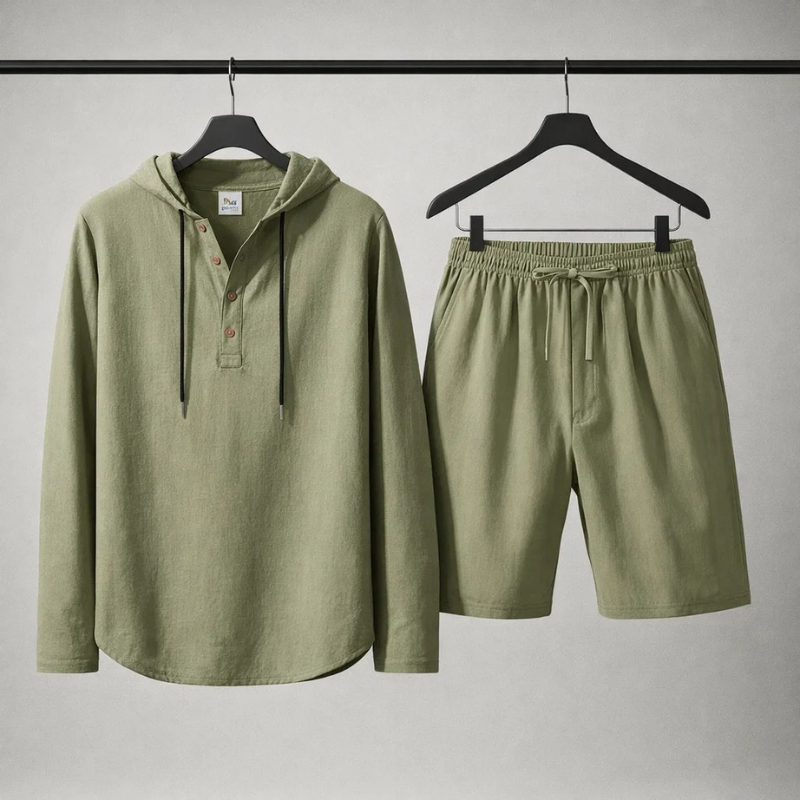 Rafferty - Casual Linen Shirt & Shorts Set | By Mason & Reed London
