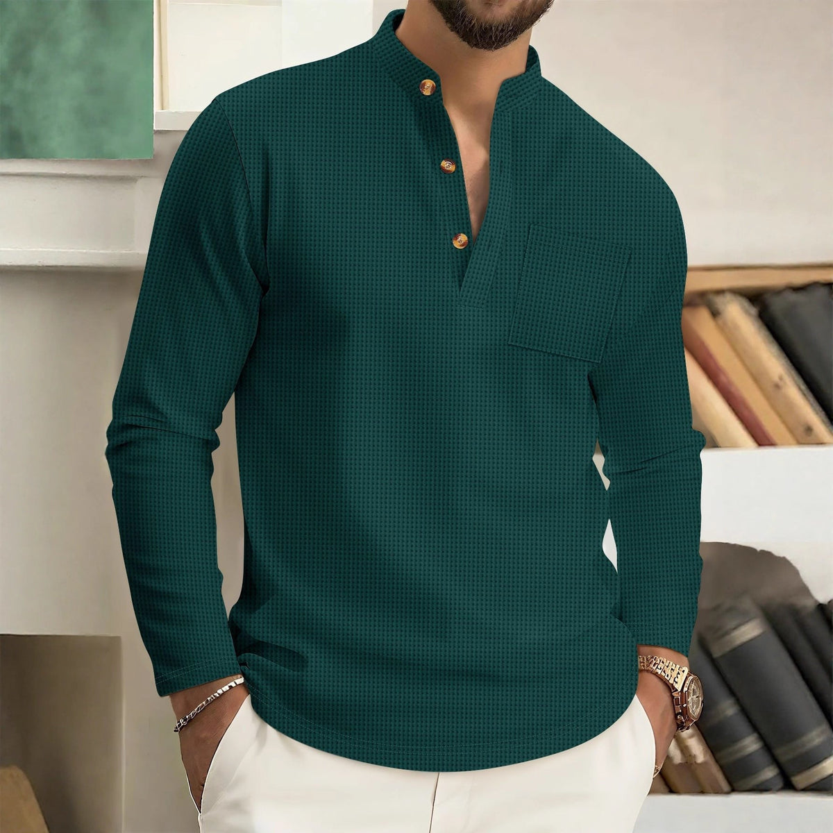 Ronan - Soft Touch Modern Collar Shirt | By Mason & Reed London