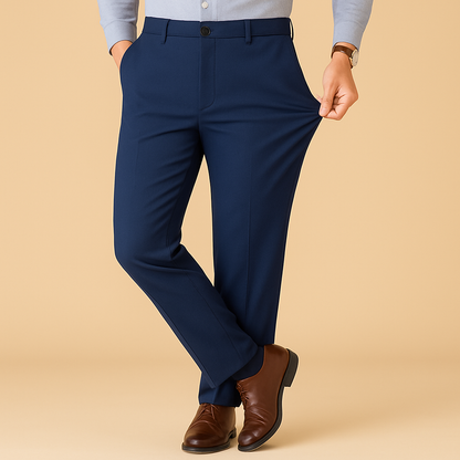 Felix - Stretchy Fit Pleated Suit Pants | By Mason & Reed London