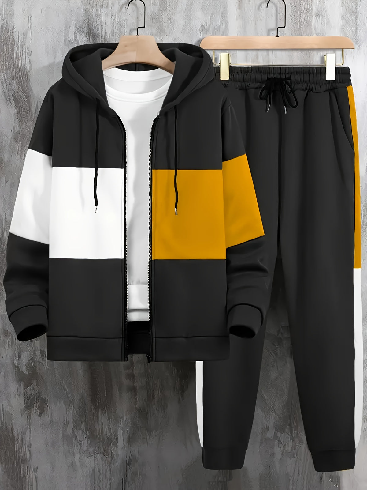 Walter - Colour Block Casual Hooded Set | By Mason & Reed London