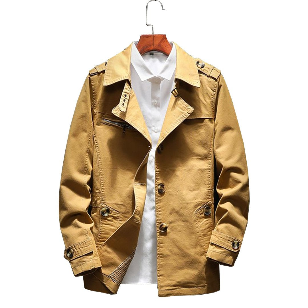 Leroy - Refined Wide Lapel Overcoat | By Mason & Reed London
