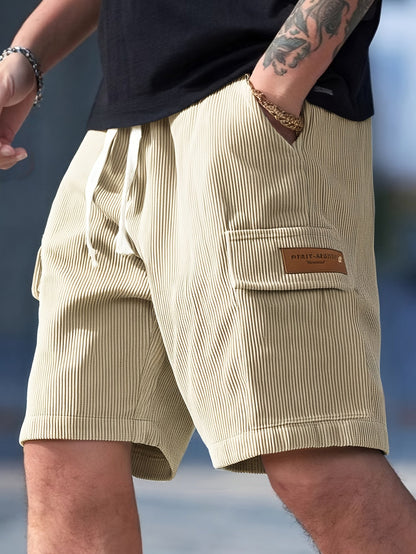 Murphy - Casual Corduroy Cargo Shorts | By Mason & Reed London