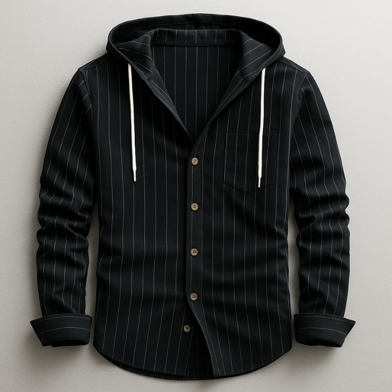 Harlan - Relaxed Fit Hoodie Shirt | By Mason & Reed London