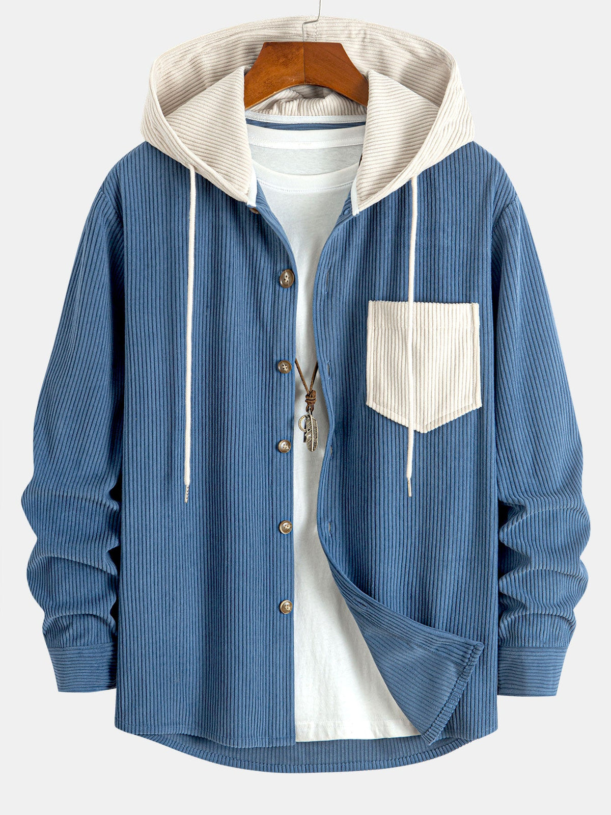 Edwin - Casual Hooded Shirt Jacket | By Mason & Reed London