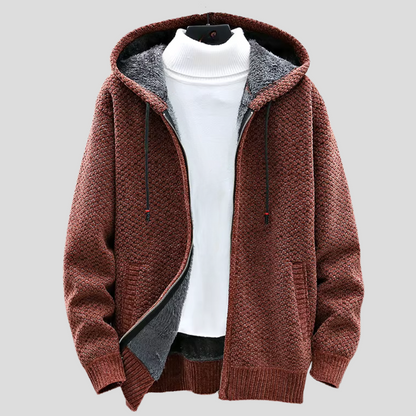 Troy - Modern Comfort Knit Zip Hoodie | By Mason & Reed London