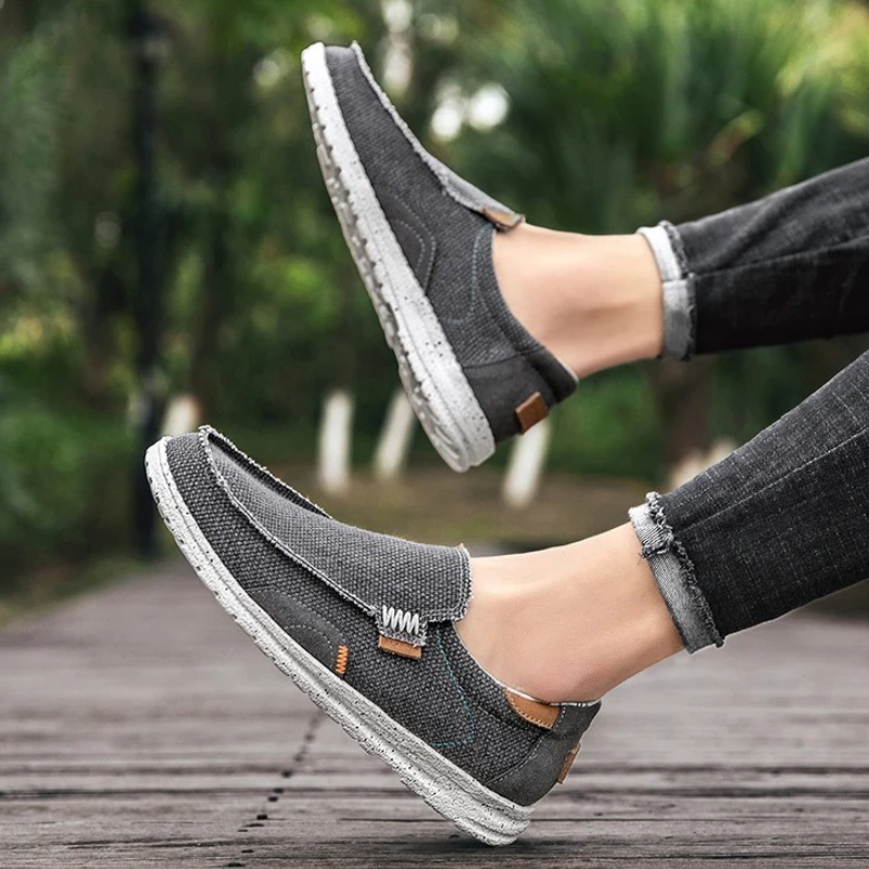 Maxime - Classic Comfort Canvas Loafers | By Mason & Reed London