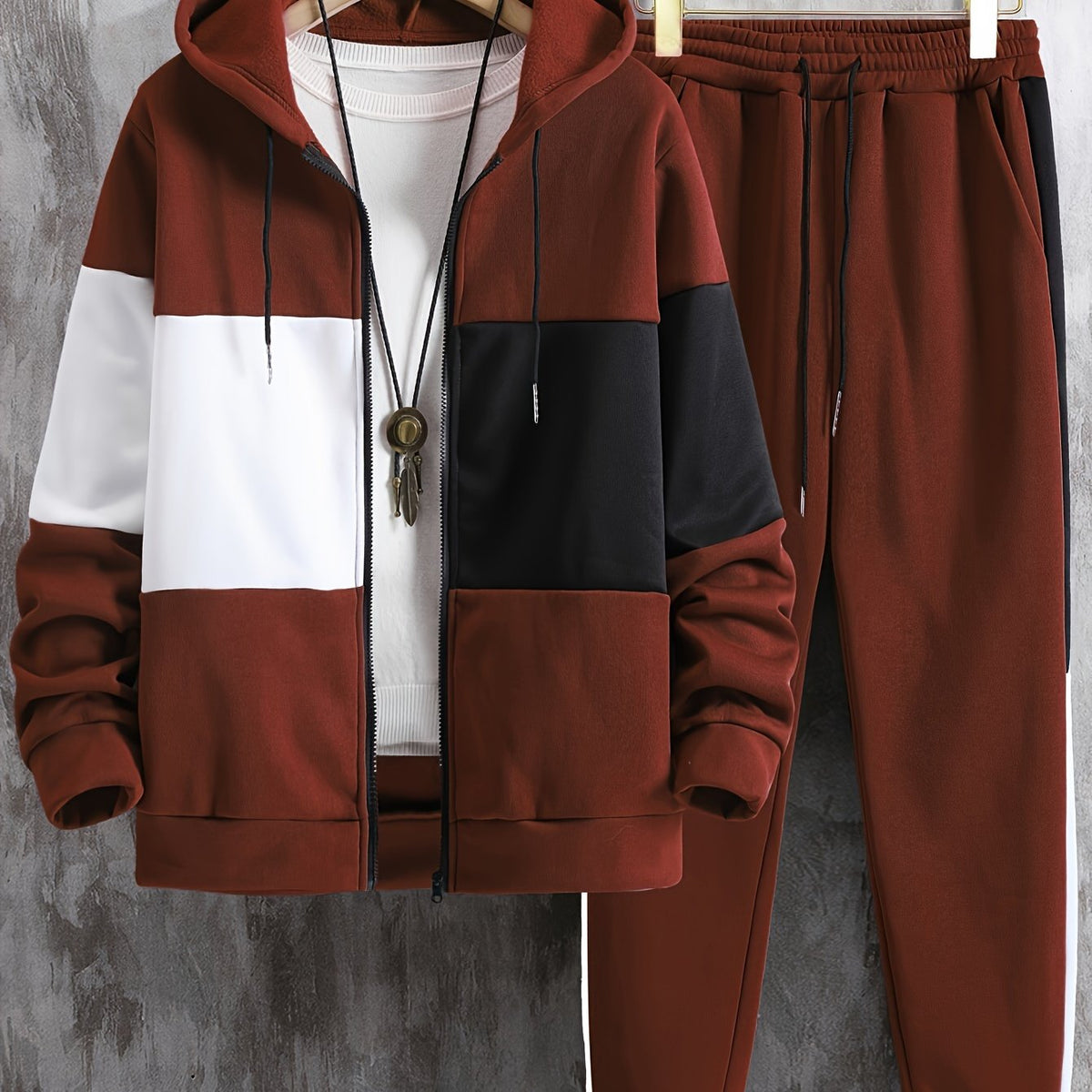 Walter - Colour Block Casual Hooded Set | By Mason & Reed London