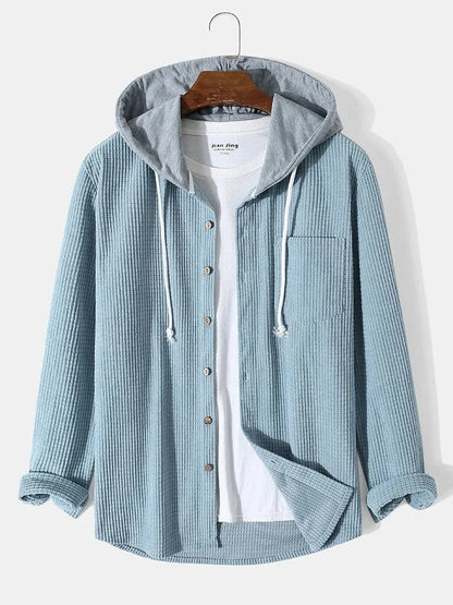 Mika - Relaxed Hooded Overshirt | By Mason & Reed London
