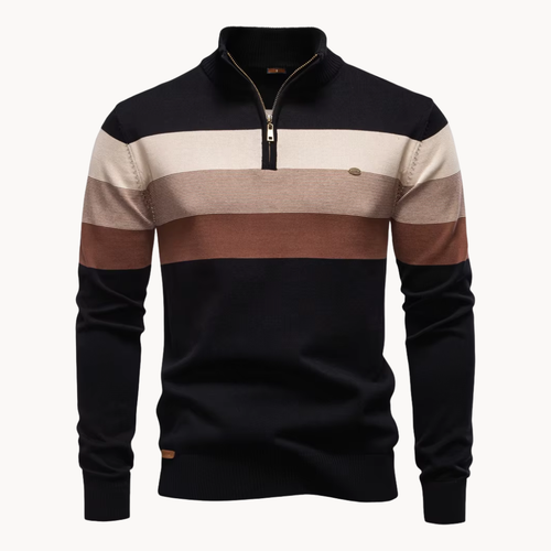 Callen - Stretch Knit Quarter-Zip Sweater | By Julian & Claire Toronto