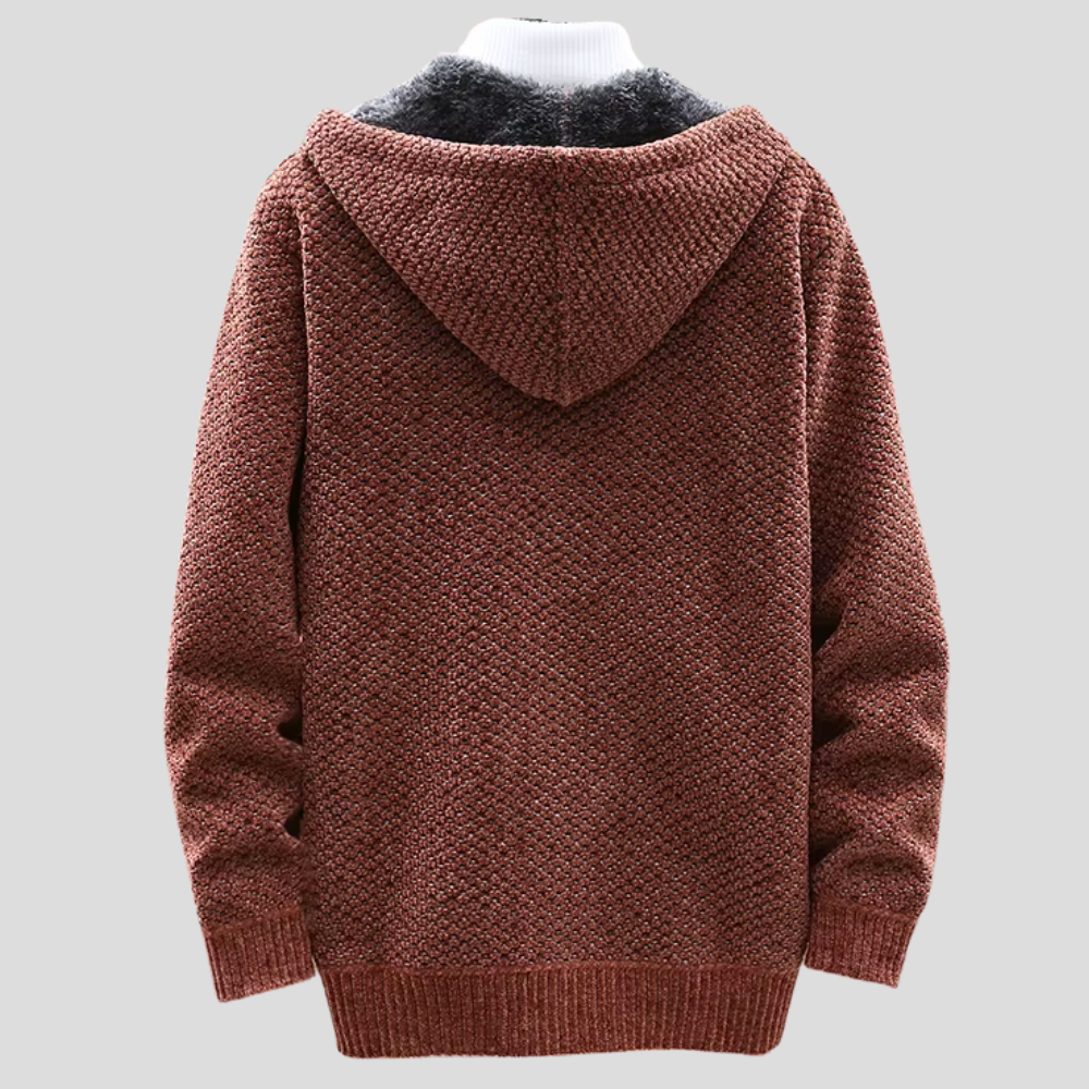 Troy - Modern Comfort Knit Zip Hoodie | By Mason & Reed London