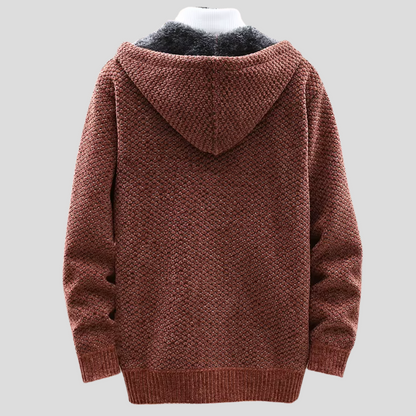 Troy - Modern Comfort Knit Zip Hoodie | By Mason & Reed London