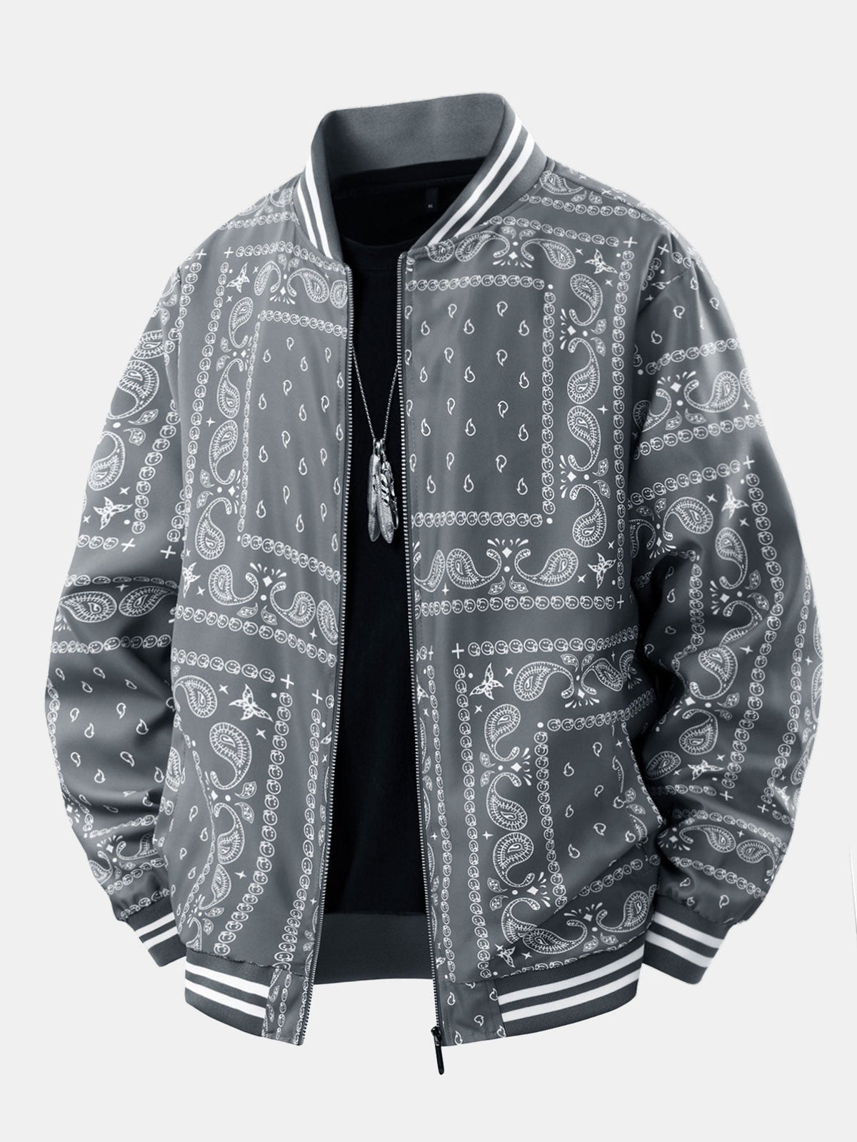 Kevin - Vintage Paisley Baseball Jacket | By Mason & Reed London