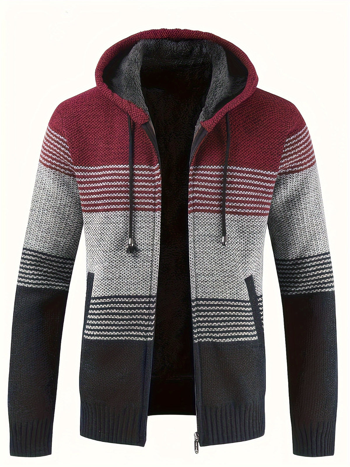 Abel - Vintage Striped Hooded Cardigan | By Mason & Reed London
