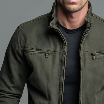 Kyle - Vintage Zip Utility Jacket | By Mason & Reed London