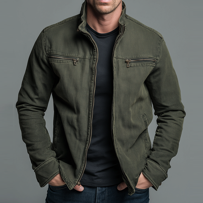 Kyle - Vintage Zip Utility Jacket | By Mason & Reed London