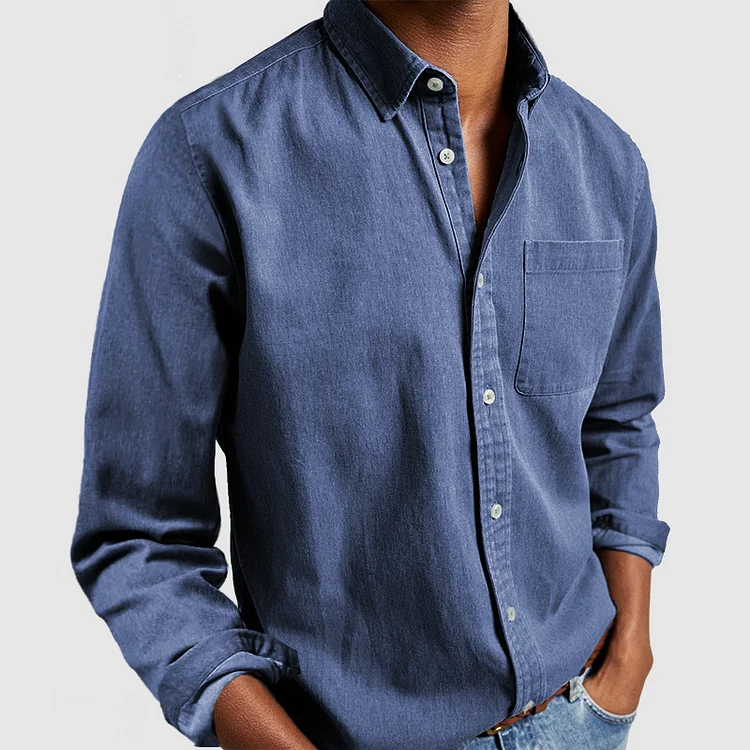 Kieran - Modern Soft-Touch Button-Up Shirt | By Mason & Reed London