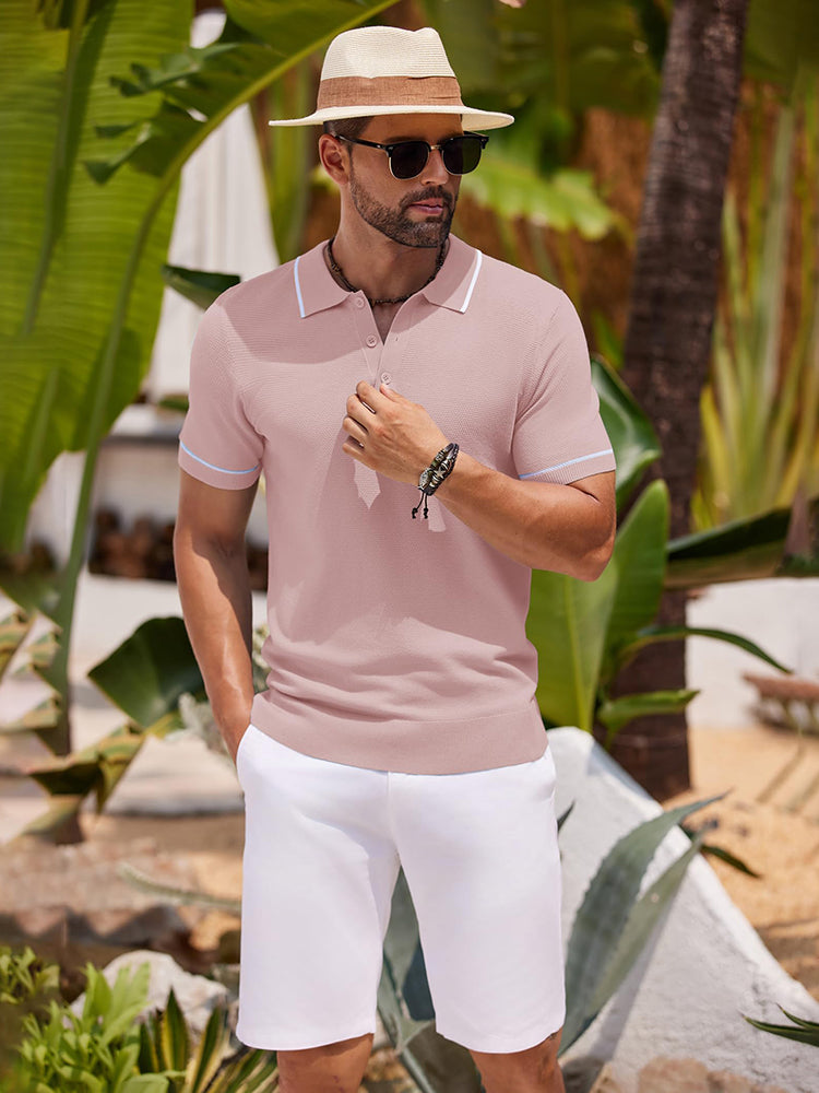 Math - Leisure Knit Golf Polo | By Mason & Reed London