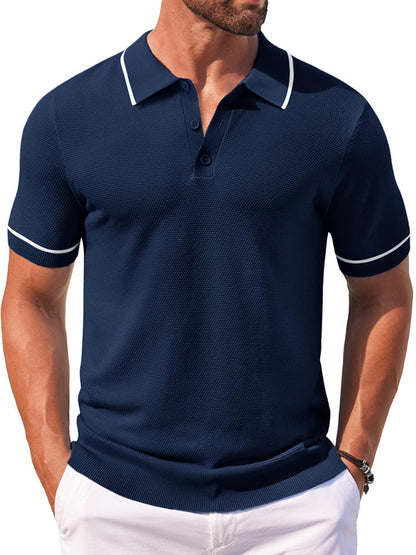 Math - Leisure Knit Golf Polo | By Mason & Reed London