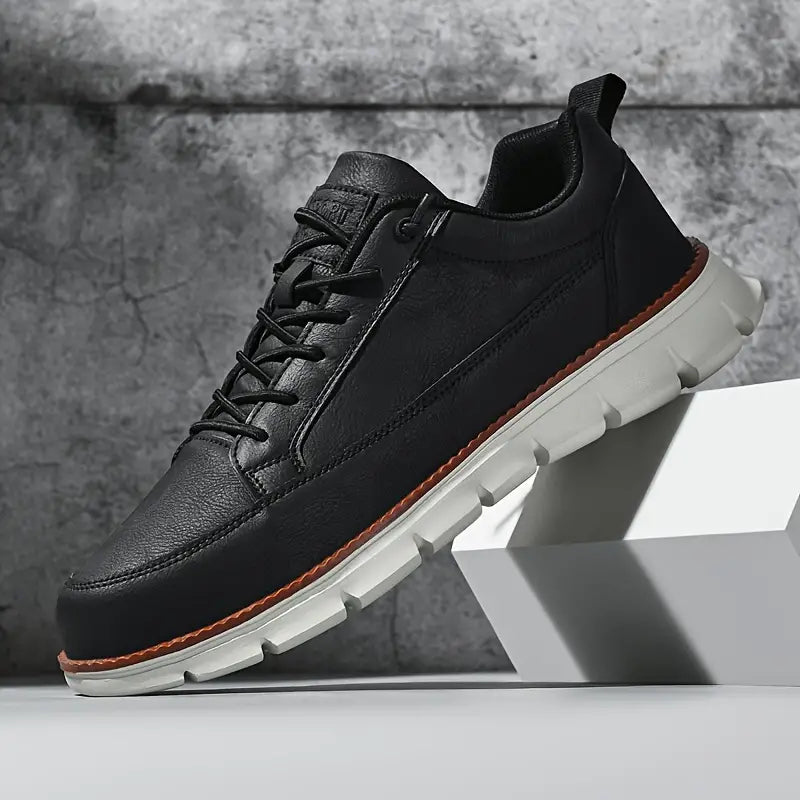Bruce - Lace-Up Platform Walking Shoes | By Mason & Reed London
