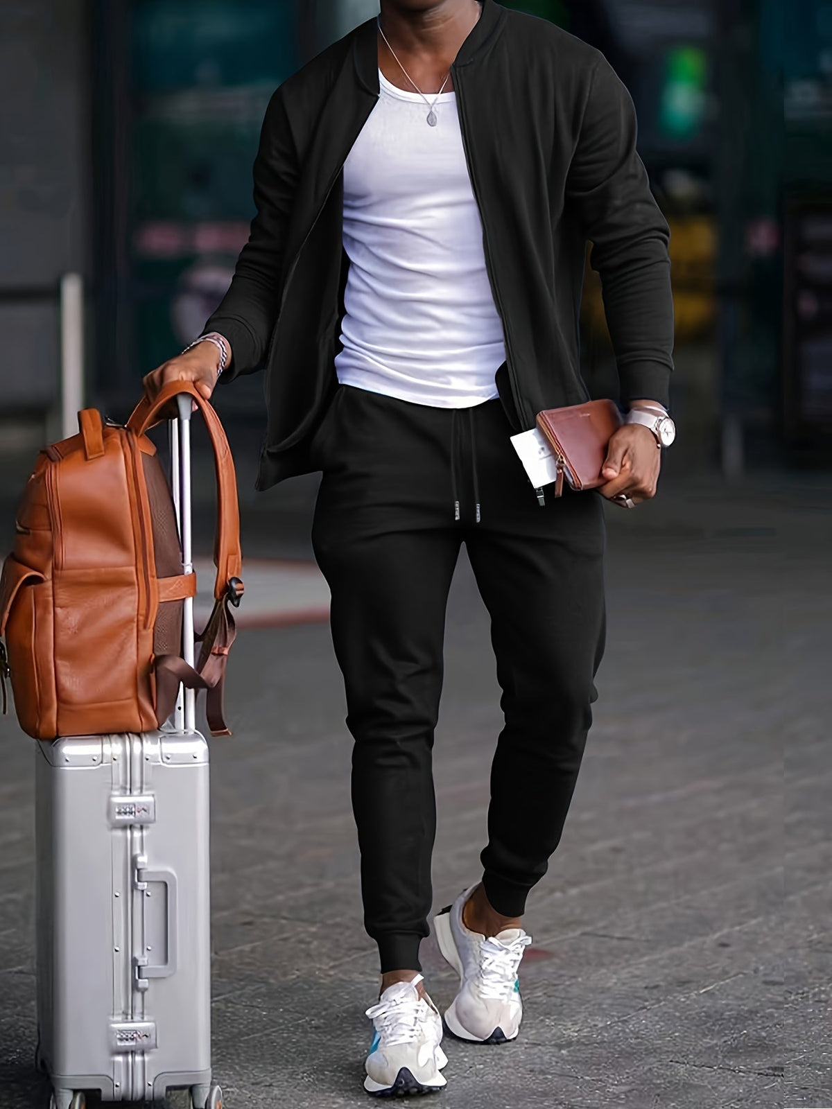 Danick – Casual Zip-Up Travel Tracksuit Set | By Mason & Reed London