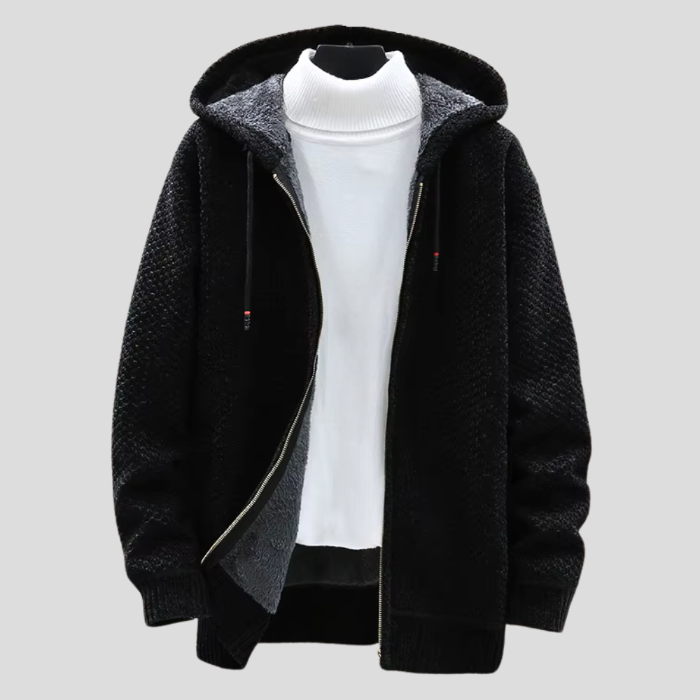 Troy - Modern Comfort Knit Zip Hoodie | By Mason & Reed London
