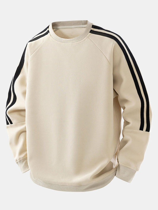 Wayne - Vintage Stripe Crewneck Sweatshirt | By Mason & Reed London