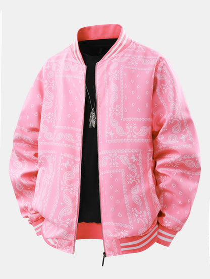 Kevin - Vintage Paisley Baseball Jacket | By Mason & Reed London