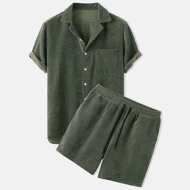 Milo - Casual Shirt Shorts Set | By Mason & Reed London